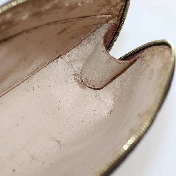 LOUIS VUITTON Monogram Trousse Demi Ronde Cosmetic Pouch LV Auth - Picture 12 of 16